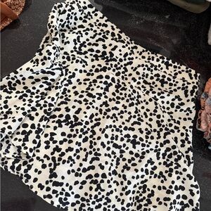 Altar'd State Black and White Patterned Mini Skort